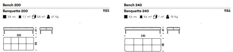 Moroso Мягкая скамья Modernista sun-id-1383855 - Вид №3