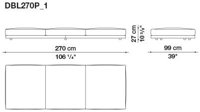 B&B Italia Кожаный диван Dock sun-id-1441060 - Вид №155
