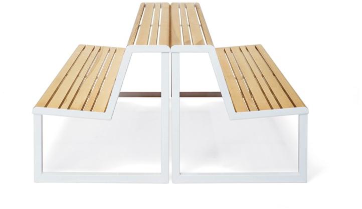 Urbantime Скамья со спинкой и двухместным сиденьем Ventiquattrore.h24 sun-id-1470050 - Вид №5