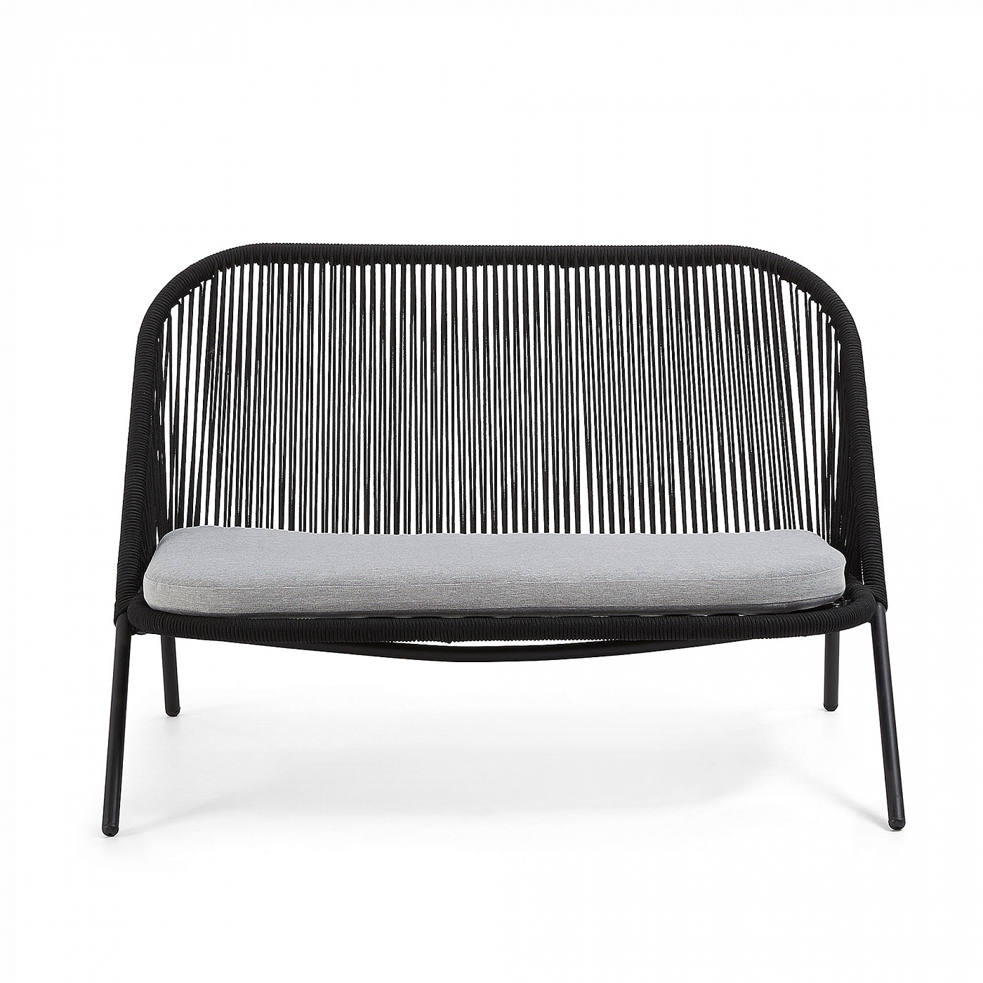 063359 Диван 2х местный Stad черный канат La Forma Shann  - Вид №4