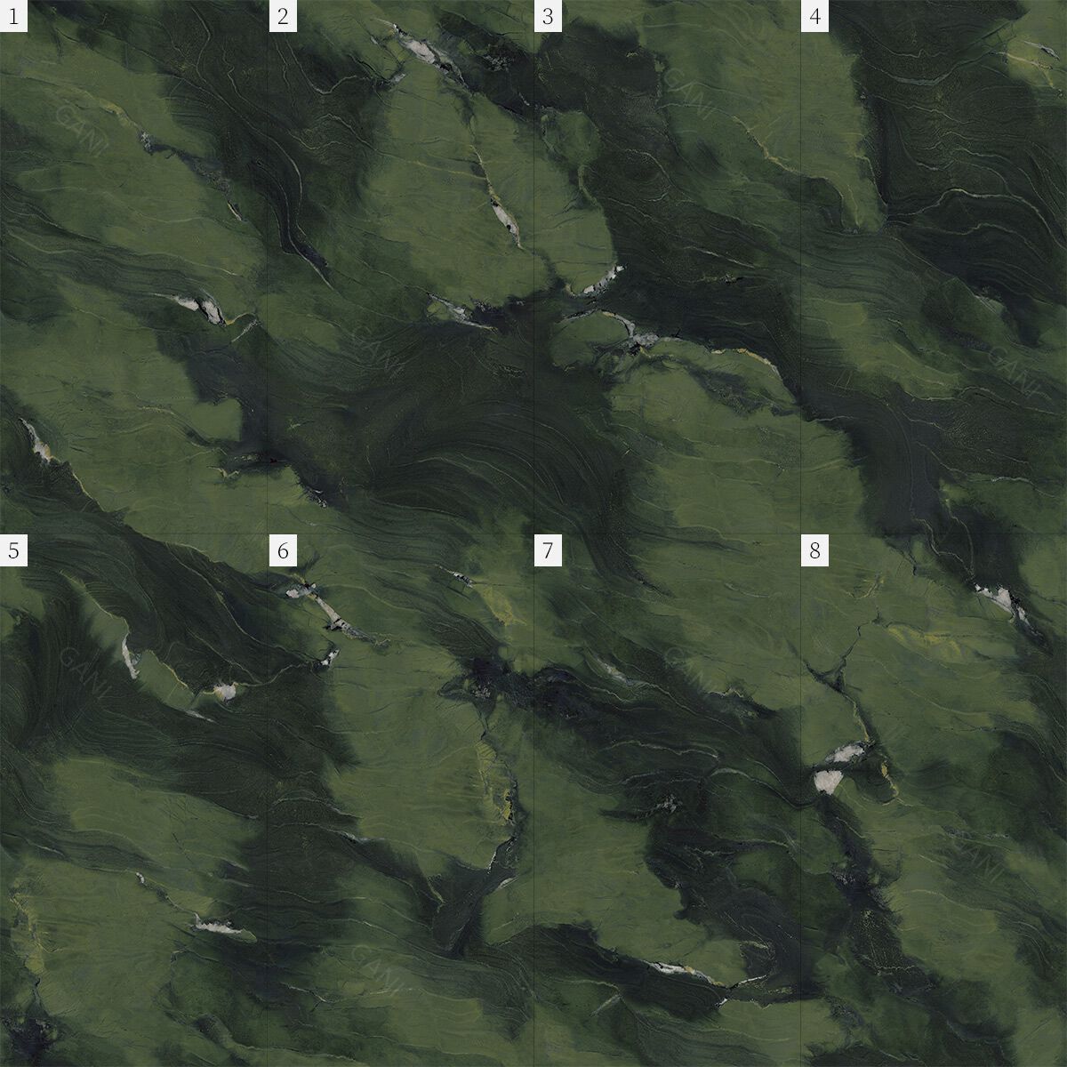 Пол / керамогранит с мраморным эффектом GANI MARBLE TILES QUARTZITE AVOCADO ARCH-00122325 - Вид №3