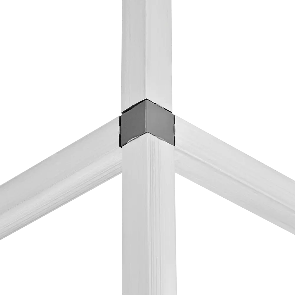 Соединитель пластиковый для трубы 30x30 мм смежный 4-палый пластик цвет серый Santreyd STLM-2043755 - Вид №2