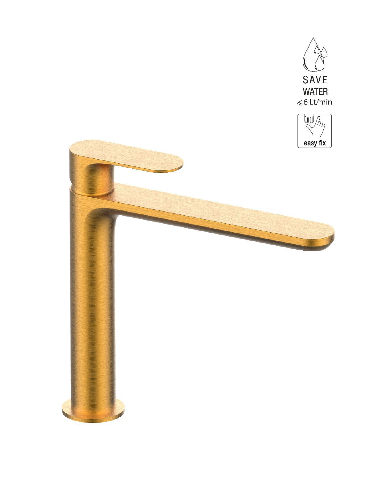 Смеситель для раковины с одним отверстием без слива Rubinetterie Frattini Lea ARCH-00148835 - Вид №4