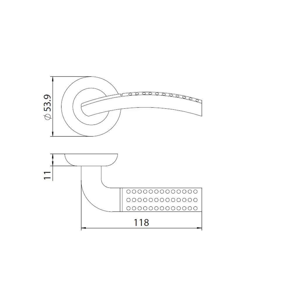 Дверные ручки EDSON EDS-10-Z01 золотые для межкомнатных дверей 85170615 STLM-0059414 - Вид №4