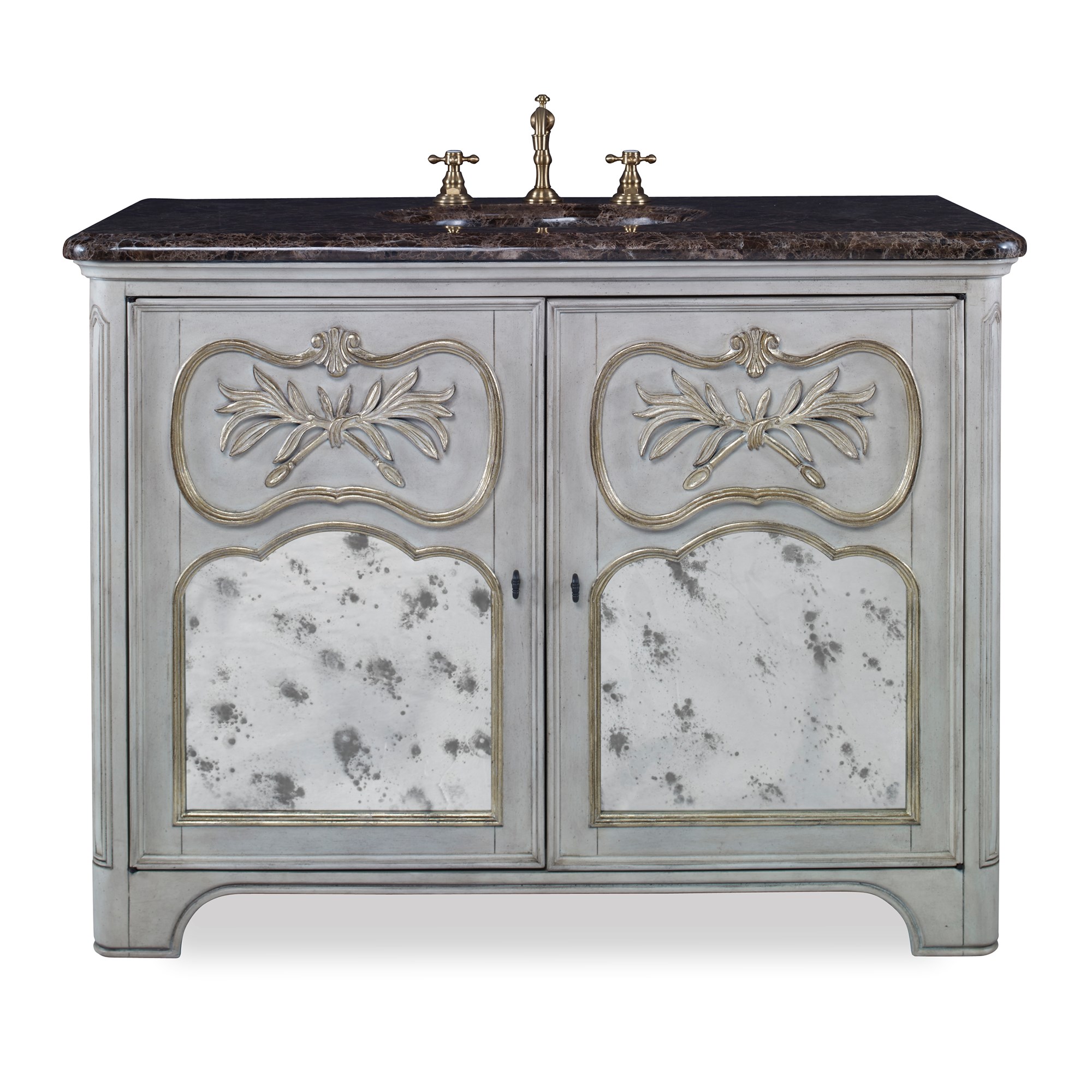 Тумбочка, большая (от 37 до 59,5) 08989-110-411 Laurel Sink Chest - White Ambella  - Вид №7