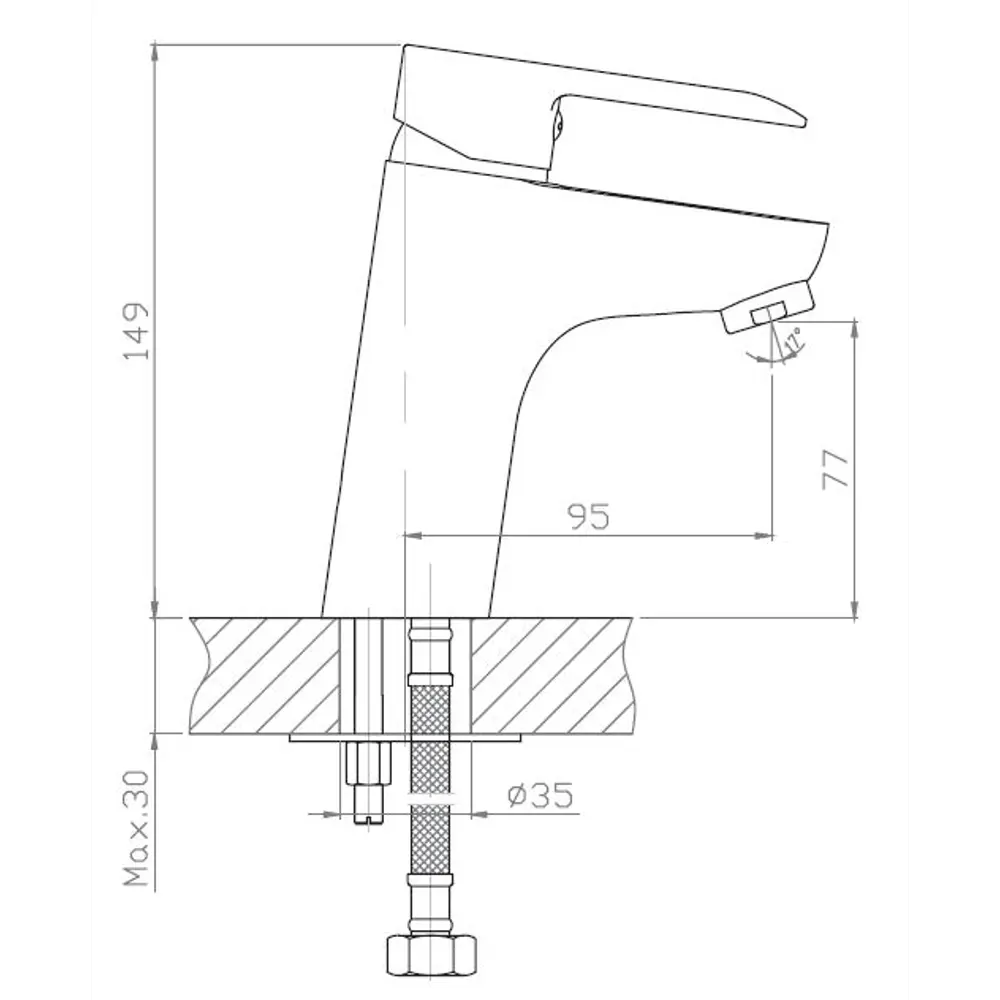 Смеситель для раковины Voda Sofia SO 26 STLM-2003487 - Вид №2