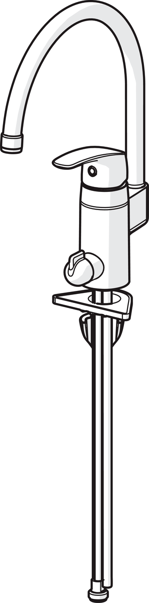 Oras 1039 Смеситель для кухни с клапаном 1039 Safira Хром  - Вид №2