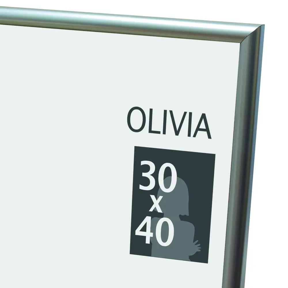 Рамка Olivia 30x40 см пластик цвет серебро 86108410 STLM-2137368 Santreyd  - Вид №1