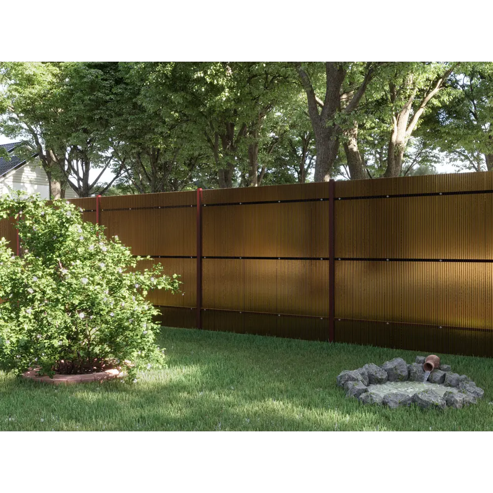 Поликарбонат сотовый Киви 10 мм 1.05x2 м янтарный 25% STLM-2102932 - Вид №3