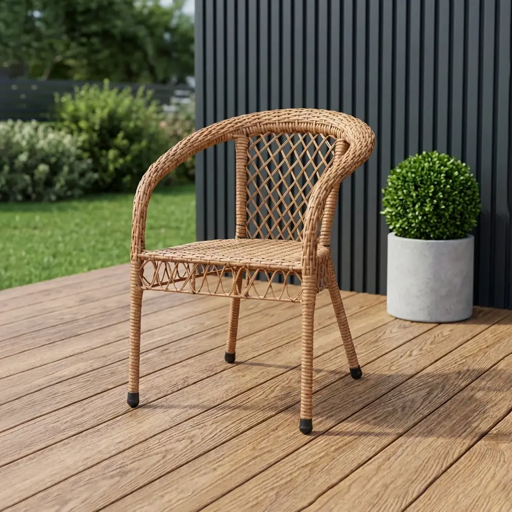 Кресло садовое Antony 60x60x80 см пластик натуральный Santreyd STLM-2015103