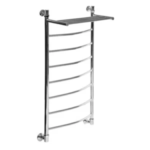 Полотенцесушитель водяной Aquanet Моника ЛД ВП 1200x400, с верхней полкой