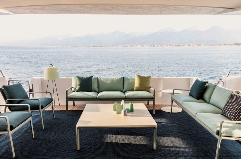 Kettal 3-х местный тканевый садовый диван Park life #11500/11450 - Вид №4