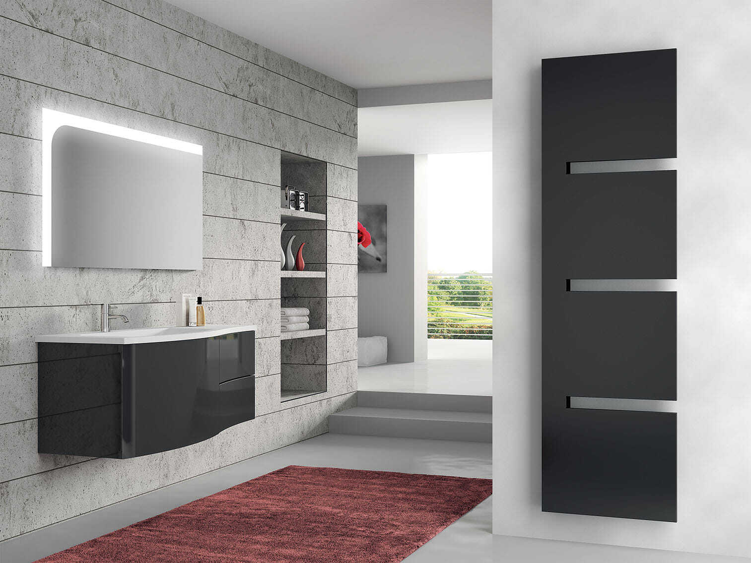 Настенный стальной мебельный радиатор Irsap последовательности ARCH-00099691 - Вид №2