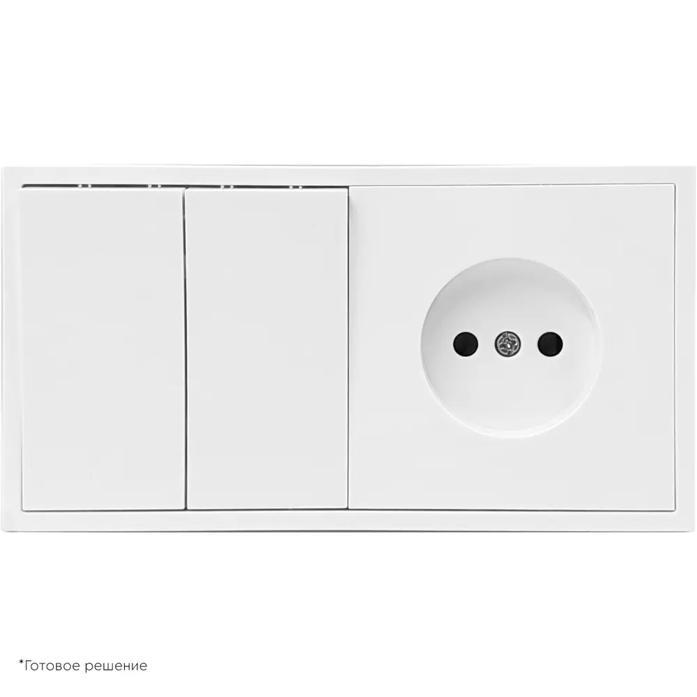 Рамка для розеток MIRKL Grace 3 поста белая 89393861 STLM-1329775 - Вид №3