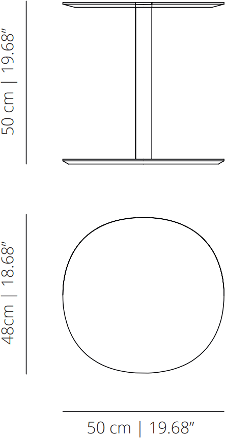Viccarbe Низкий лакированный журнальный столик из мдф Serra Se50 - Вид №7
