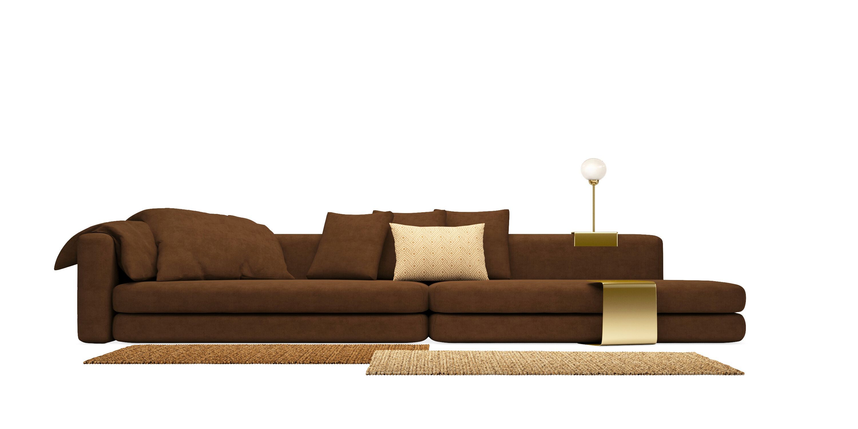 Ткань диван HANNABI MODEL NO.28 LONG ARCH-00126294 - Вид №1