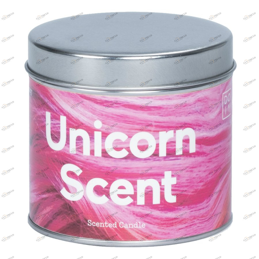 Свеча ароматическая розовая сладкая Unicorn DOIY  00-3881011 Розовый 