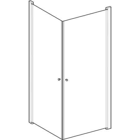 500.899.00.5 Квадратная душевая перегородка IDO Showerama 10-02 Geberit  - Вид №1