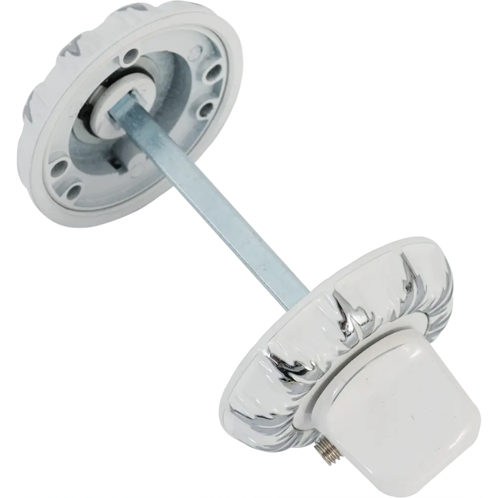 Накладка фиксатор круглая цвет белый/хром Santreyd STLM-2046362 - Вид №2