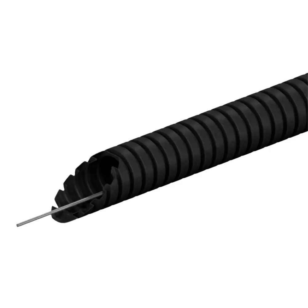 Труба гофрированная Mirkl ПНД с зондом D25 мм 25 м цвет черный РОСТЕРМ STLM-2192650 - Вид №1