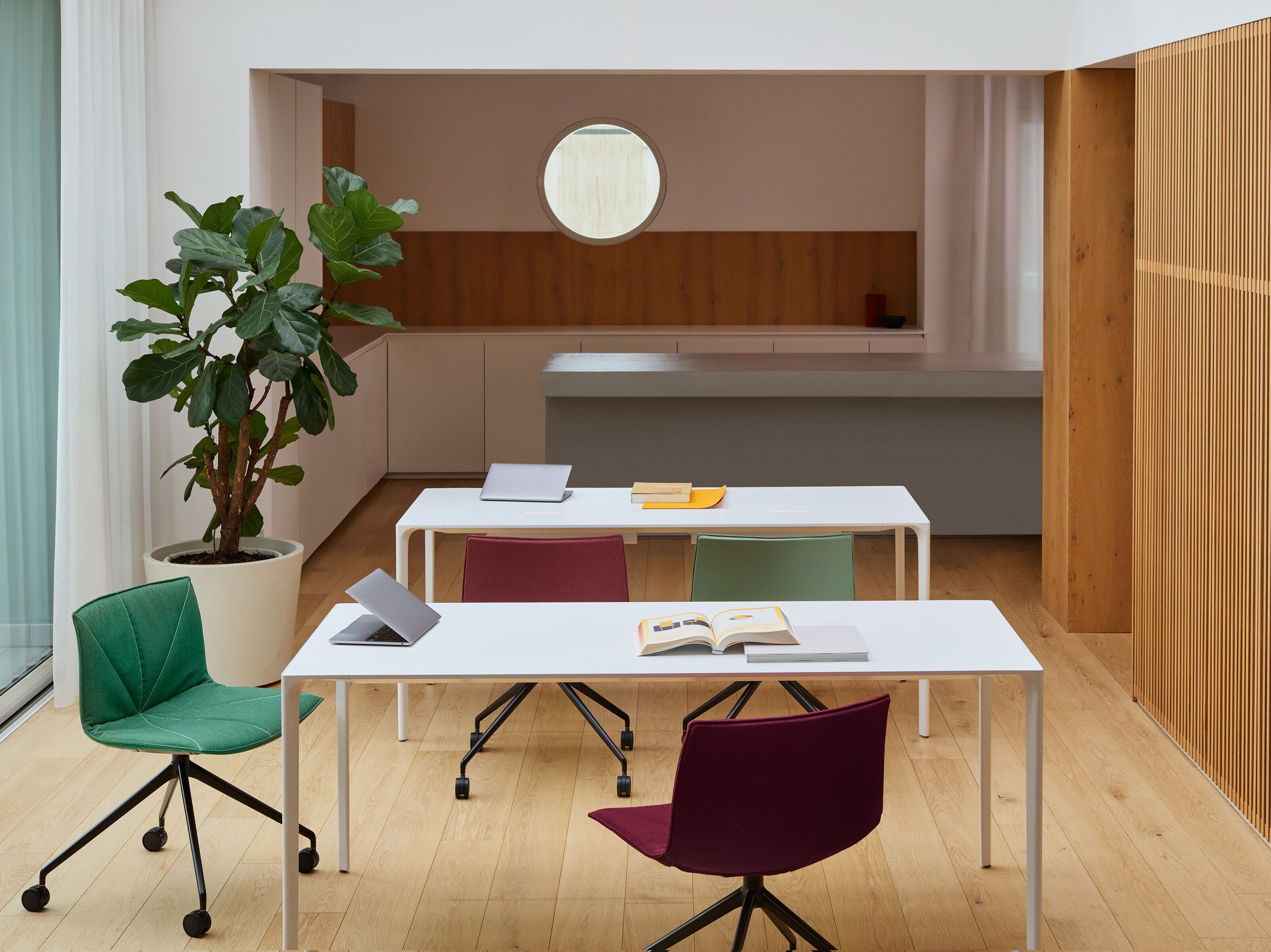 Офисное кресло из полипропилена с колесами на насесте Arper Catifa (RE) 53 ARCH-00132385 - Вид №4