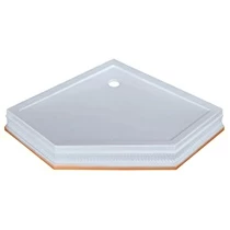 Поддон душевой MIGLIORE Diadema 24587, белый/бронза