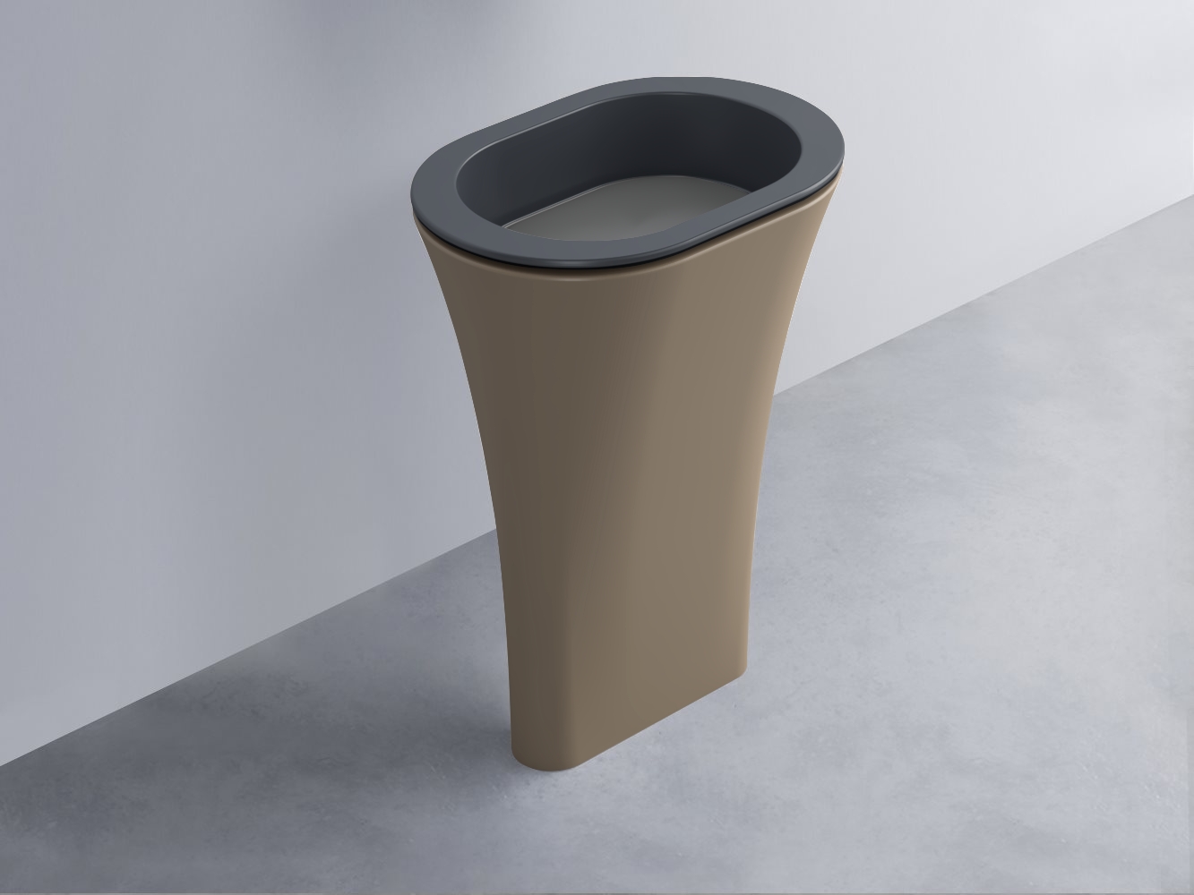 AMLA65-BA+AMPILO-CM+AMCOLO-AN Раковина Amedeo Ovale отдельностоящая cielo Enjoy + Amedeo Ceramica Cielo