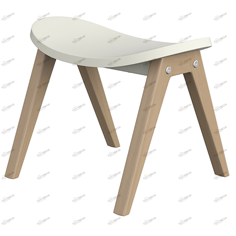 Табурет детский молочный Classic ELLIPSE ELLIPSE CLASSIC 257800 Молочный Santreyd 