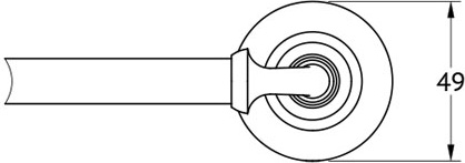 STI 013 Штанга для полотенца 60 cm 3SC STILMAR CHROME Treesseci 3SC - Вид №1