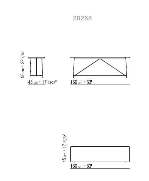 Прямоугольная мраморная консоль Flexform Any Day ARCH-00139333 - Вид №1