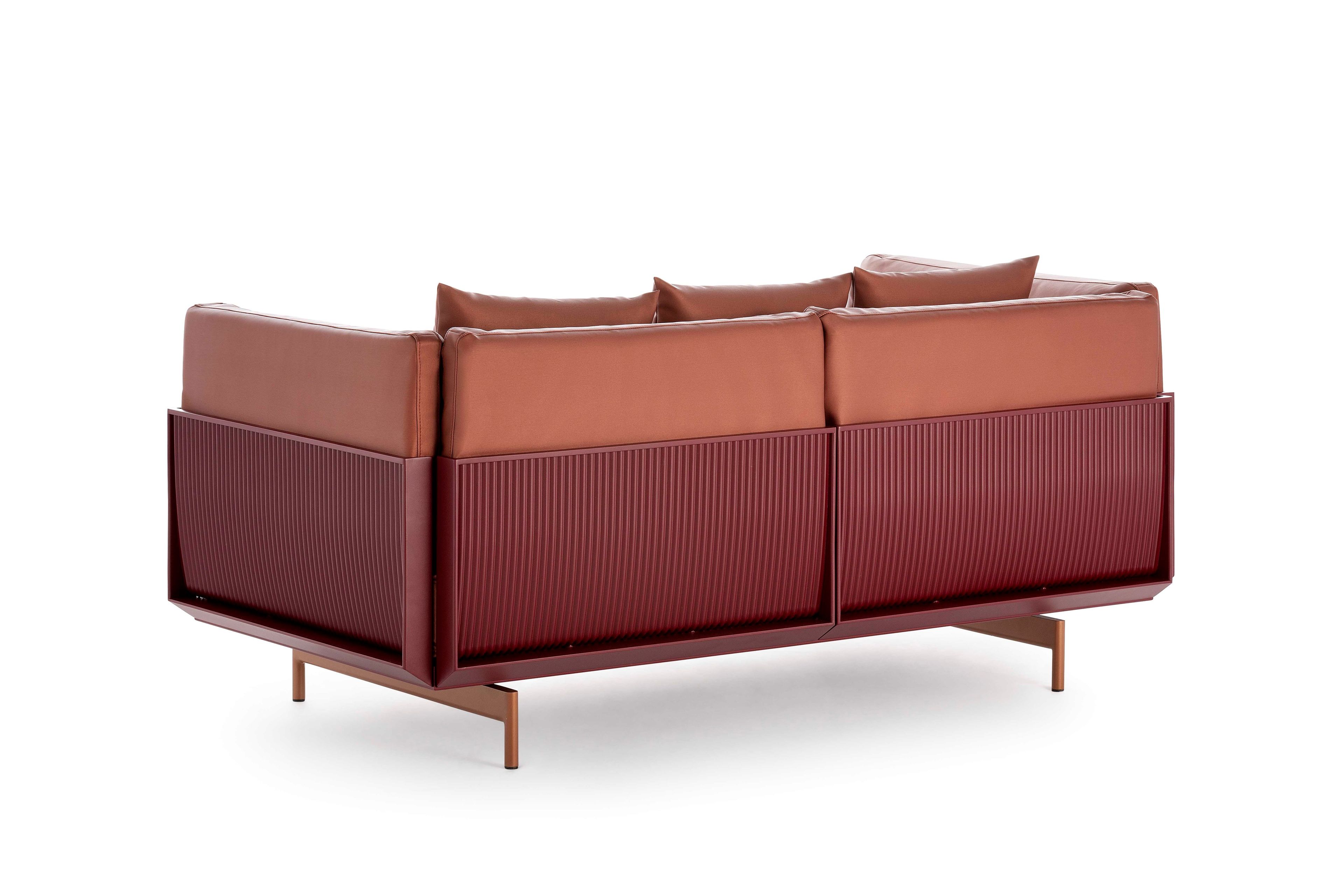 Термокрытая ткань и алюминиевый садовый диван GANDIABLASCO волны ARCH-00002122 - Вид №2