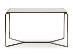 Стальной квадратный низкий журнальный столик