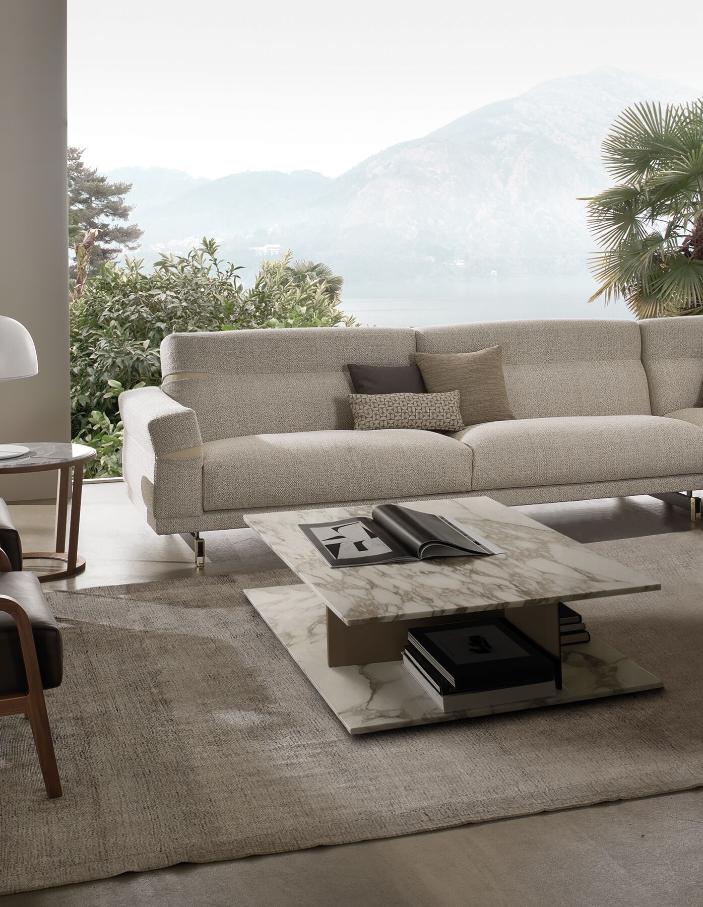 Квадратный мраморный журнальный столик с отсеком для хранения i 4 Mariani PARK ARCH-00028075 - Вид №2