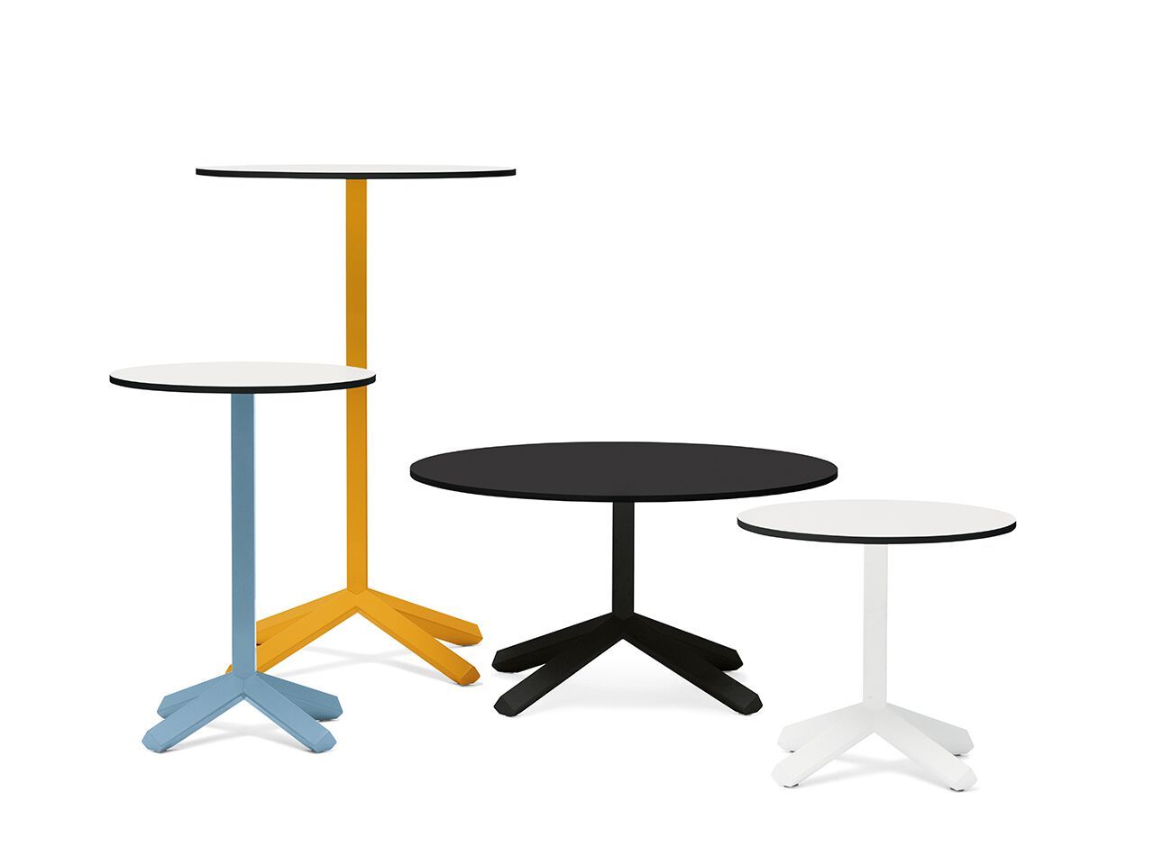 Высокий круглый журнальный столик со спицами FREZZA фламинго ARCH-00139485 - Вид №1