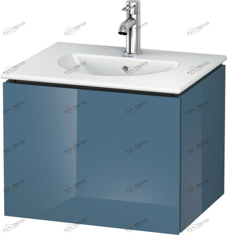 LC616004747 L-Cube Тумбочка подвесная Каменно-синий глянцевый лак Duravit