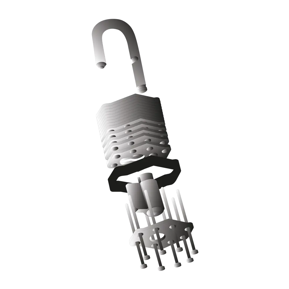 Навесной замок Standers с защитой от влаги для уличных конструкций 82247293 STLM-0023055 - Вид №6