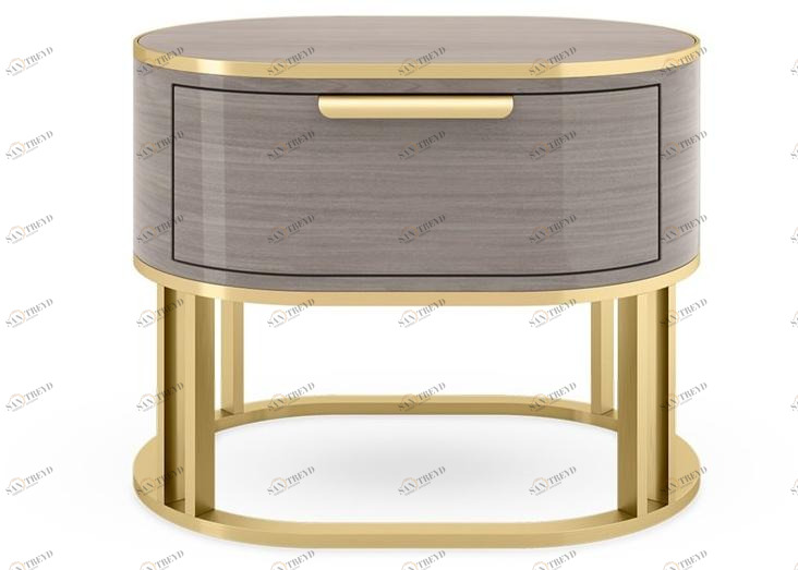 FRATO Овальная тумбочка из дерева с ящиками Dallas Ffu020016aae