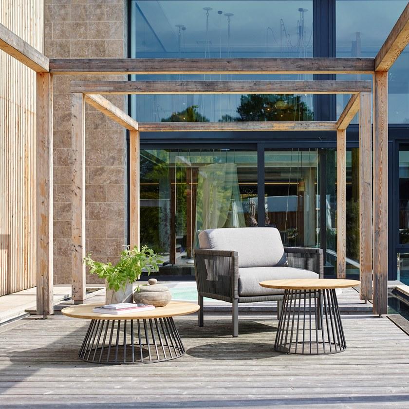 solpuri Круглый садовый столик из тика Grid sun-id-1362566 - Вид №6