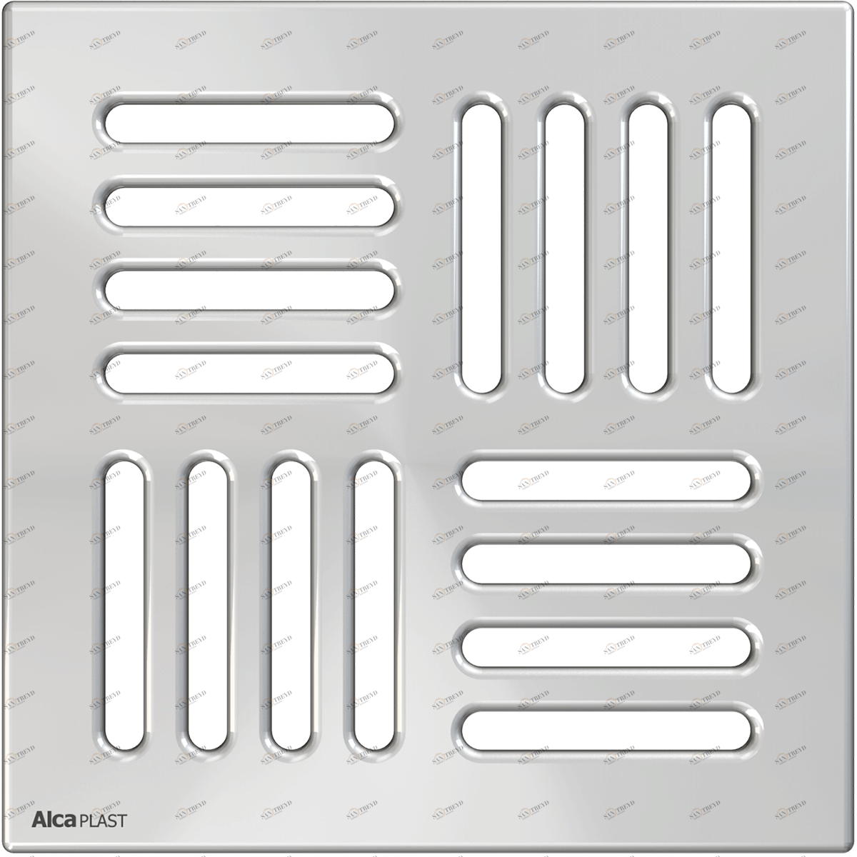 Решетка 143×143 мм нержавеющая сталь AISI 316L ALCAPLAST MPV009