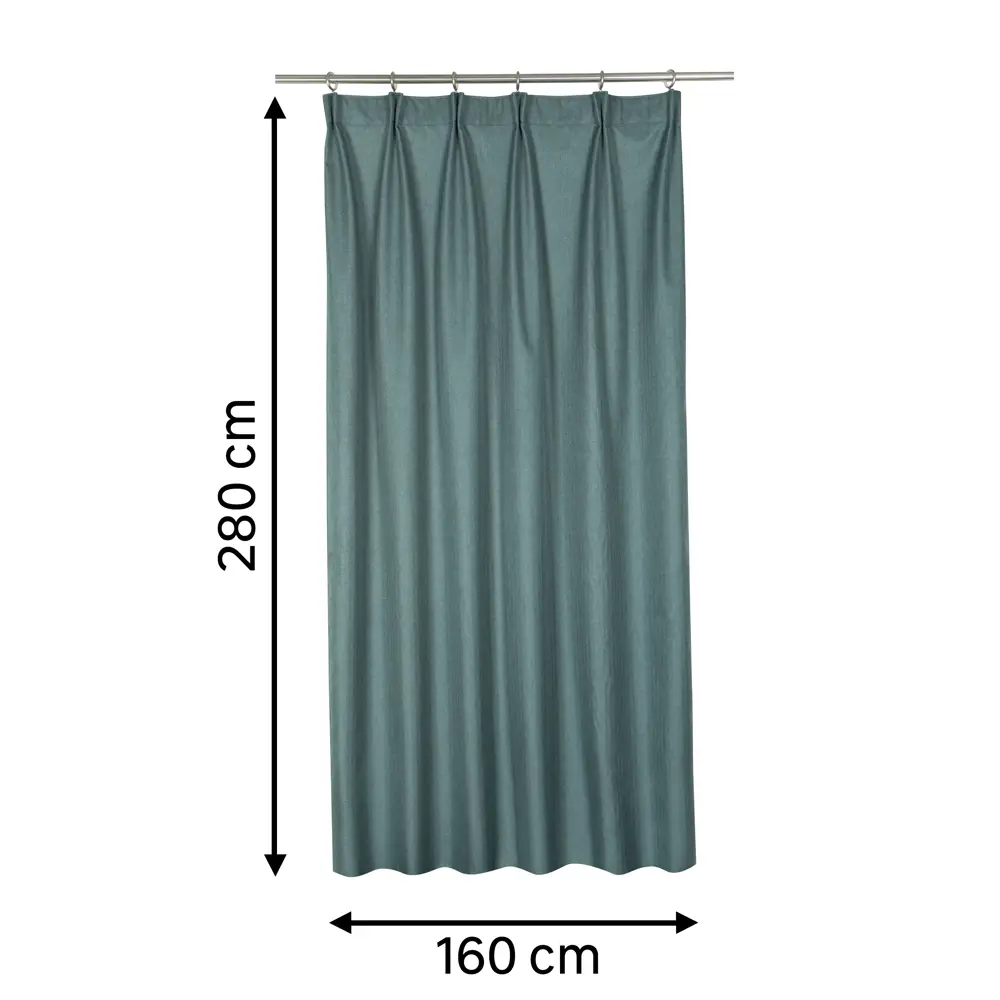 Штора на ленте блэкаут Inspire Trebol 160x280 см цвет синий 88311186 STLM-2194279  - Вид №1