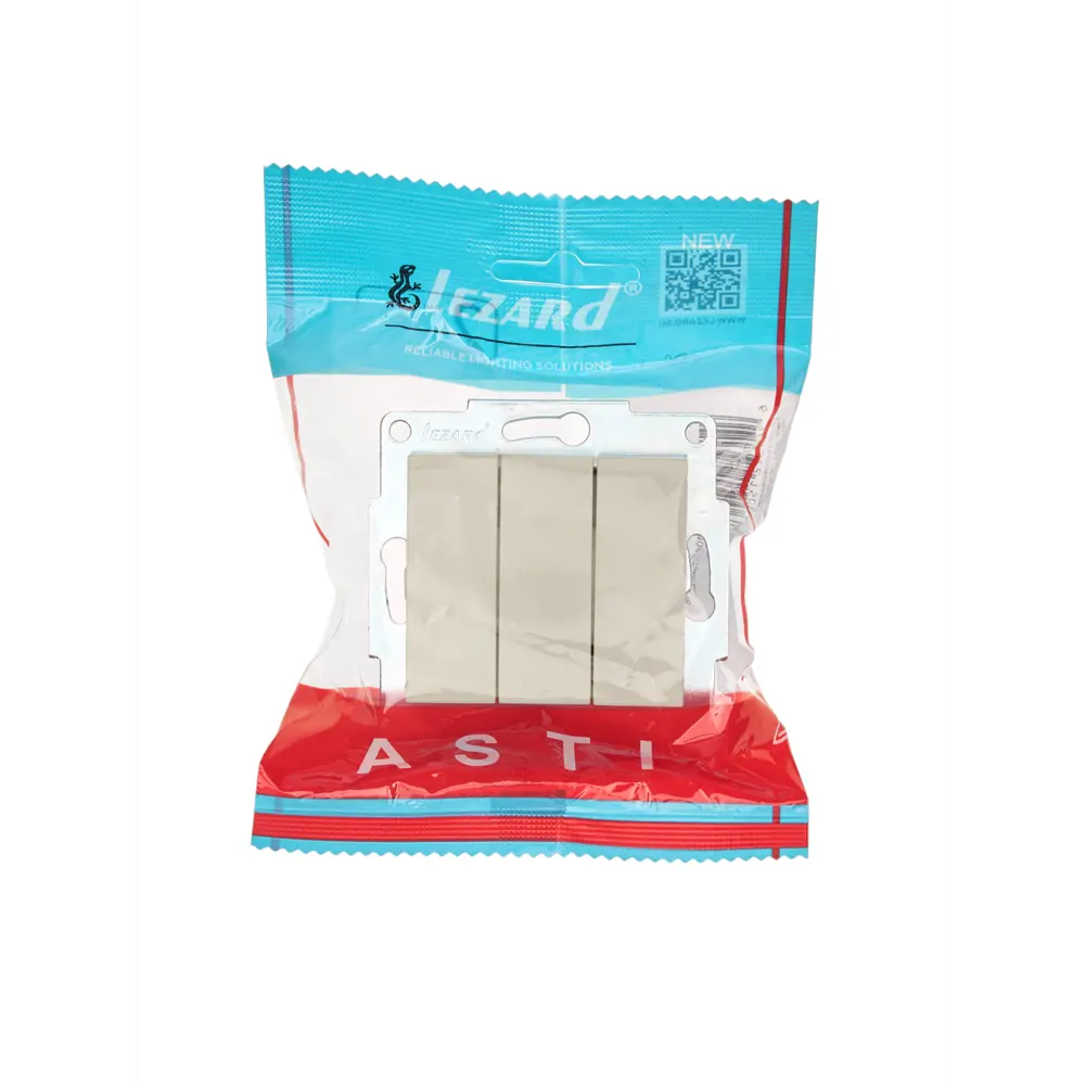 Выключатель встраиваемый Lezard Asti 3 клавиши цвет кремовый STLM-2124278 - Вид №3