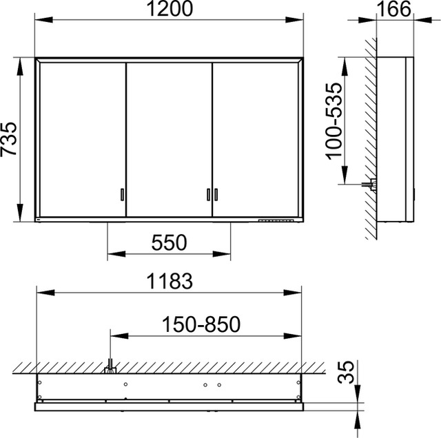 14305172301 Зеркальный шкаф KEUCO Royal Lumos - Вид №2