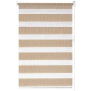 Штора рулонная день-ночь Inspire 40х160 см цвет бежевый