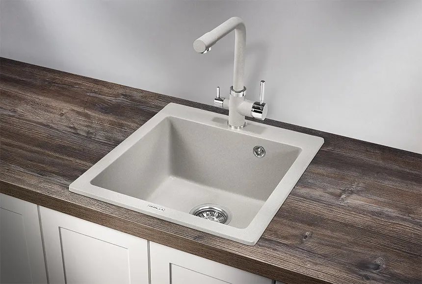 4651, БАЗАЛЬТ, кухонная мойка, кварц GRANULA 4651-ST92