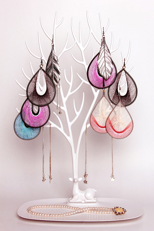 Органайзер декоративный для украшений deer большой белый QUALY  253178 Белый  - Вид №1