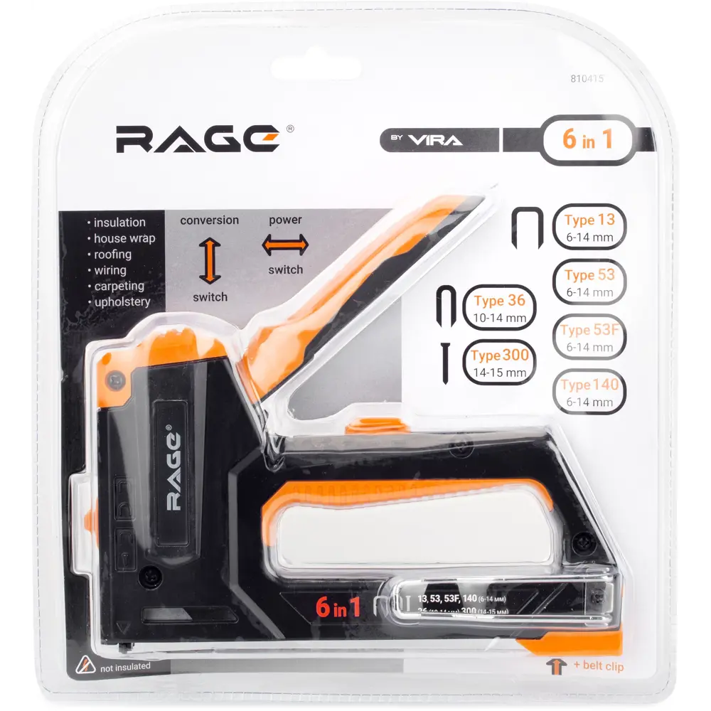 Профессиональный степлер RAGE 6в1 с регулировкой силы удара 87681476 STLM-0074859 - Вид №5