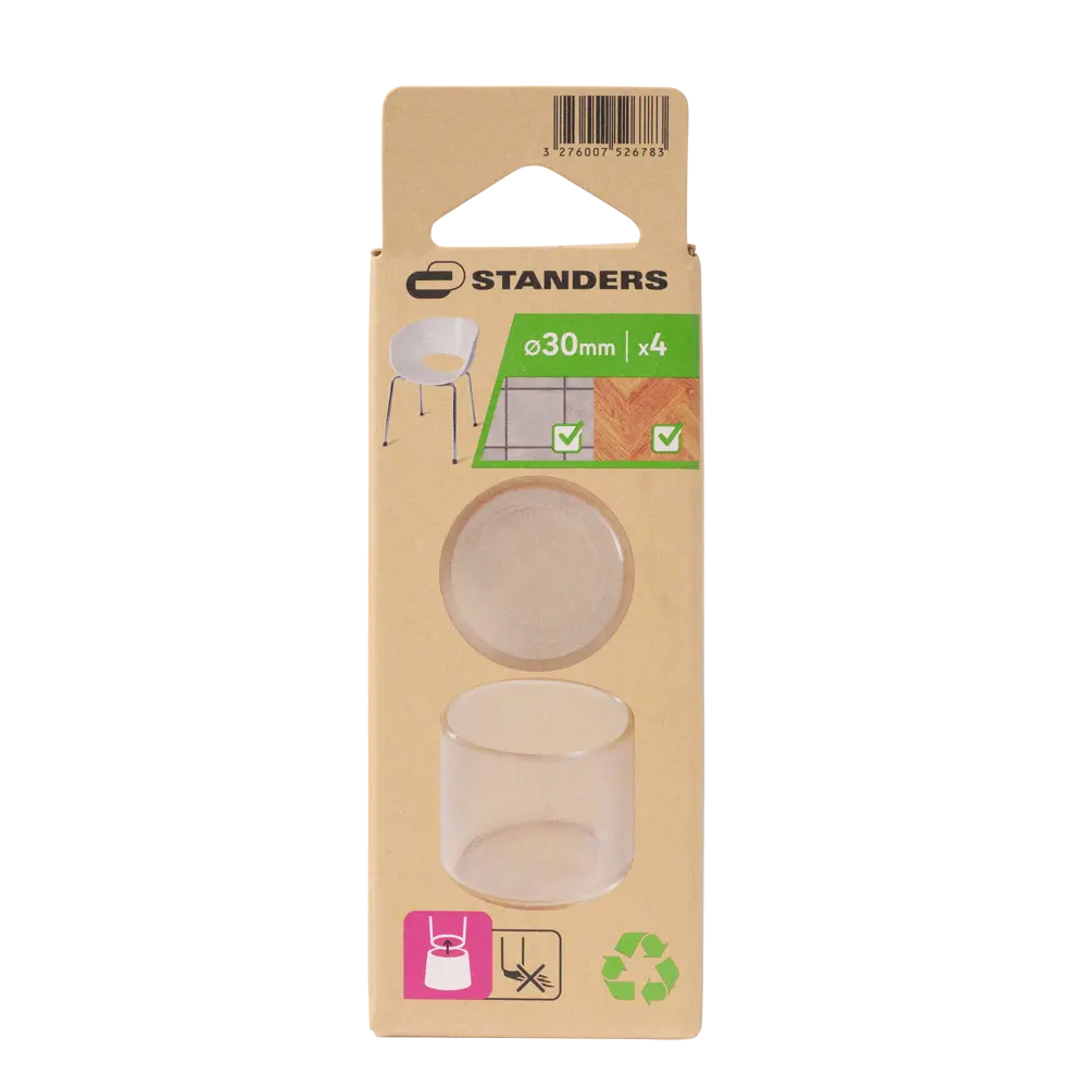 Насадка Standers пластик 30 мм цвет прозрачный 4 шт STLM-2182270 - Вид №3