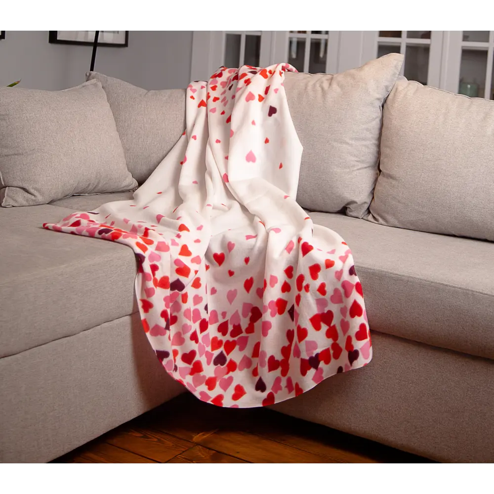 Плед Tender 120х150 см флис цвет красно-белый Ardenza Промо STLM-2187990 - Вид №3