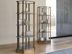 Meridiani Открытый металлический книжный шкаф Edition shine