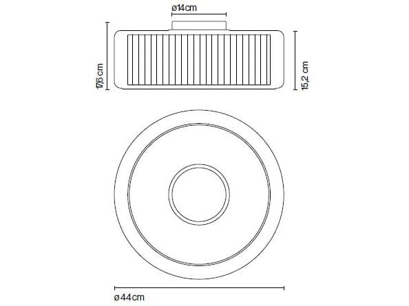 Светодиодный потолочный светильник из дутого стекла и ткани Marset Mercer ARCH-00140297 - Вид №2